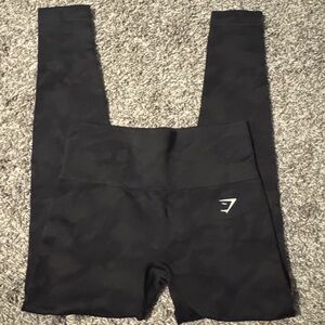 Gymshark Black High-Waist Seamless Leggings with Logo